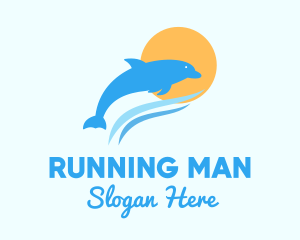 Ocean Sun Dolphin  Logo