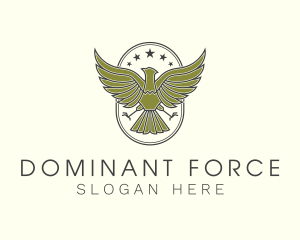 Military Eagle Crest logo design