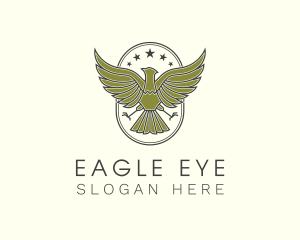 Military Eagle Crest logo design