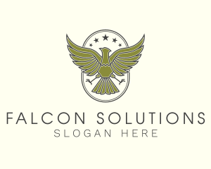 Military Eagle Crest logo design