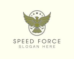 Military Eagle Crest logo design