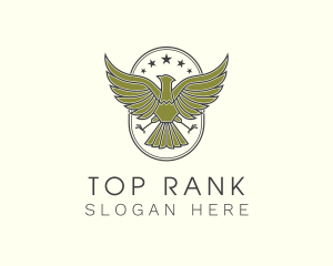 Military Eagle Crest logo design