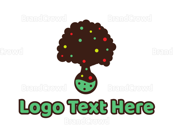 Laboratory Flask Tree Logo