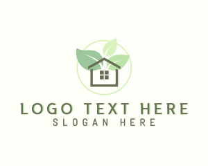 House - Natural Leaf House logo design