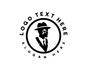 Spy - Anonymous Detective Man logo design