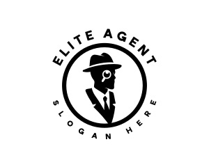 Agent - Anonymous Detective Man logo design
