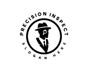 Inspect - Anonymous Detective Man logo design