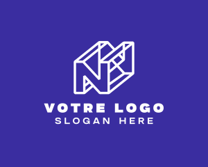 Marketing - 3D Letter N logo design