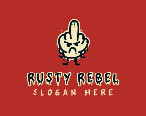 Rebel Graffiti Punk logo design