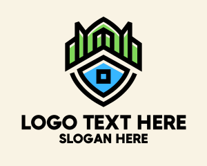 Insurance Shield Building  Logo