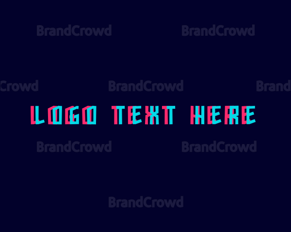 Glitch Neon Brand Logo