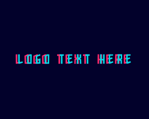 Glitch Neon Brand Logo