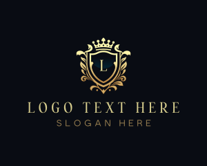 Luxurious - Royal Shield Crown logo design