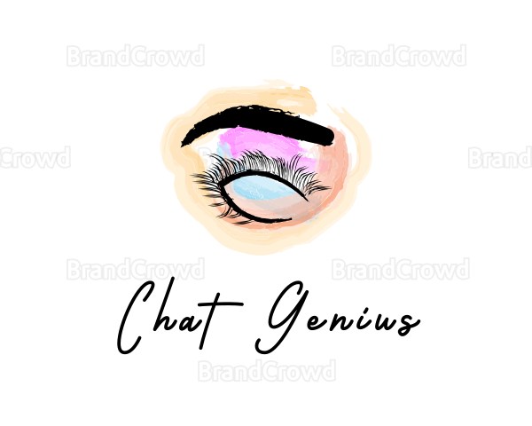 Beauty Eyelashes Makeup Logo