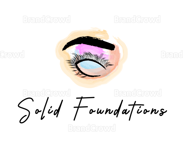 Beauty Eyelashes Makeup Logo