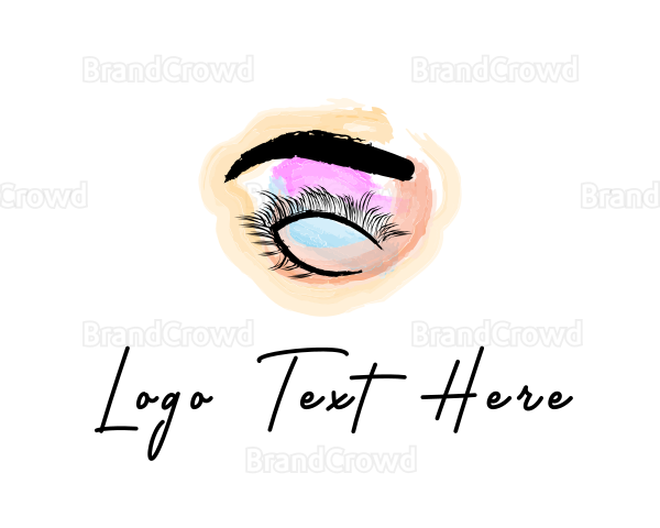 Beauty Eyelashes Makeup Logo