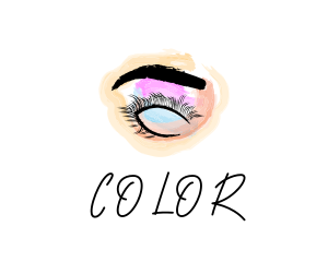 Beauty Eyelashes Makeup logo design