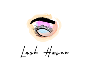 Beauty Eyelashes Makeup logo design