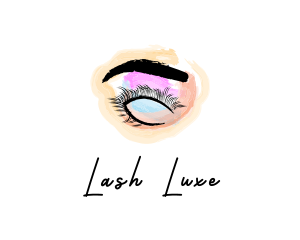 Beauty Eyelashes Makeup logo design