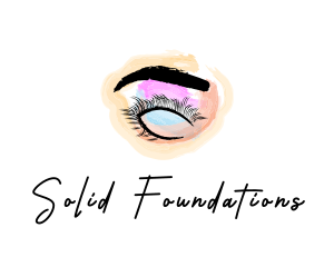 Cosmetic Surgery - Beauty Eyelashes Makeup logo design