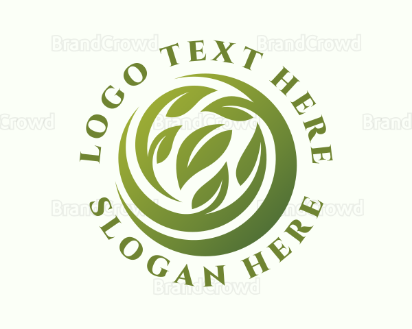 Eco Organic Leaves Logo