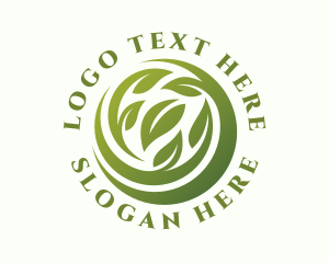 Agricultural - Eco Organic Leaves logo design