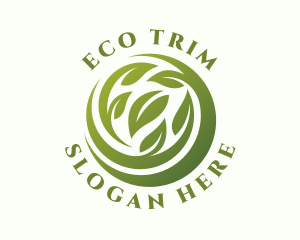 Eco Organic Leaves logo design