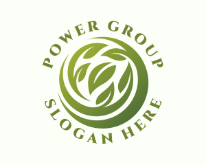 Gardening - Eco Organic Leaves logo design
