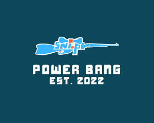 Bang - Sniper Rifle Gaming logo design