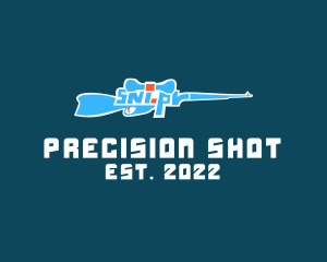Rifle - Sniper Rifle Gaming logo design