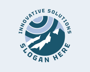 Round - Mountain Travel Outdoor logo design