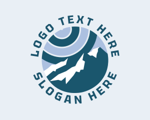 Vlog - Mountain Travel Outdoor logo design