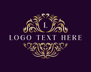 Funeral Parlor - Floral Luxury Ornamental logo design