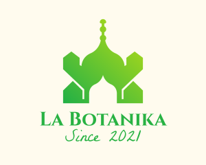 Spiritual - Green Arabian Mosque logo design