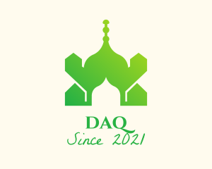 Islamic - Green Arabian Mosque logo design