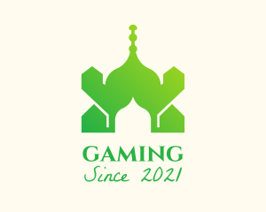 Middle East - Green Arabian Mosque logo design