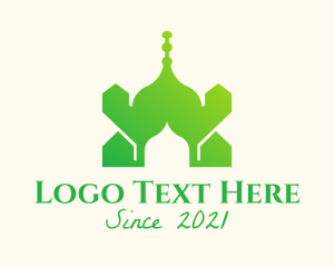 Arab - Green Arabian Mosque logo design