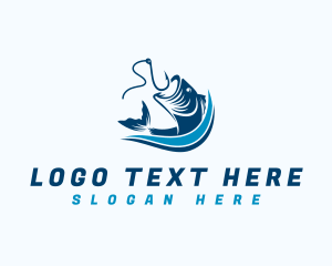 Aquatic - Aquatic Fishing Hook logo design