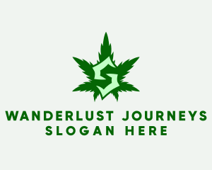 Medicine - Cannabis Leaf Letter S logo design