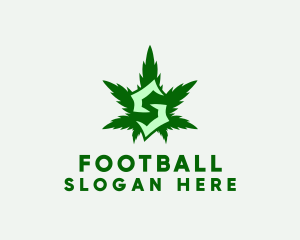 Marijuana - Cannabis Leaf Letter S logo design