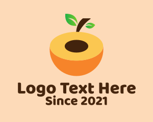 Supermarket - Sweet Peach Fruit logo design