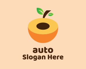 Sweet Peach Fruit  Logo