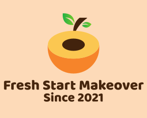 Sweet Peach Fruit  logo design