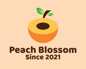 Sweet Peach Fruit  logo design