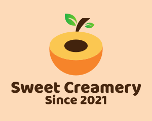 Sweet Peach Fruit  logo design