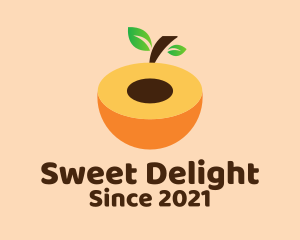 Sweet Peach Fruit  logo design