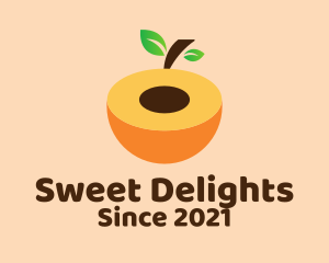 Sweet Peach Fruit  logo design