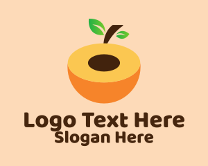 Sweet Peach Fruit  Logo