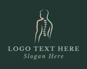 Spinal Column - Human Spine Physiotherapy logo design