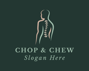 Healthcare - Human Spine Physiotherapy logo design